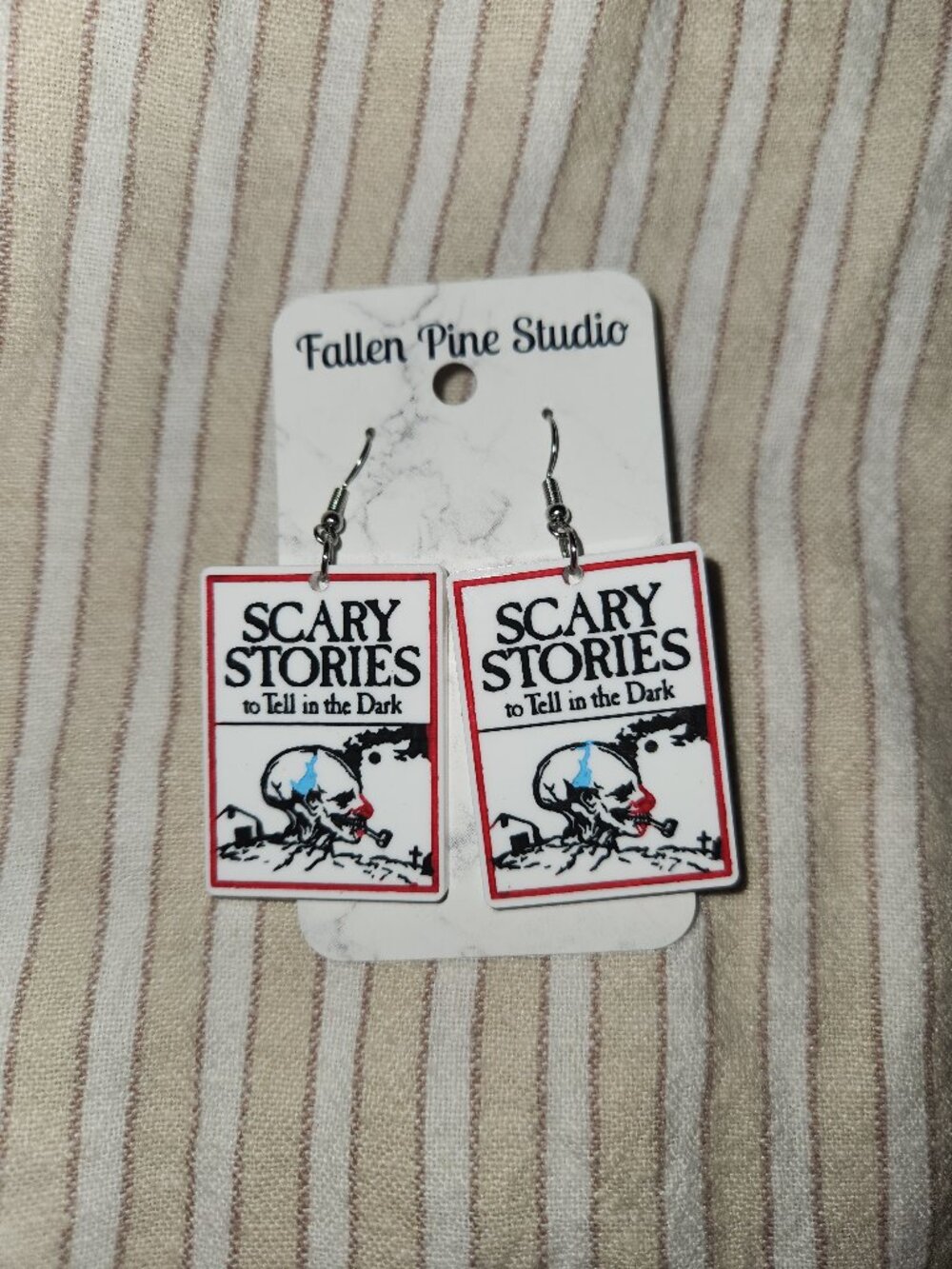 Fallen pine studio halloween earrings